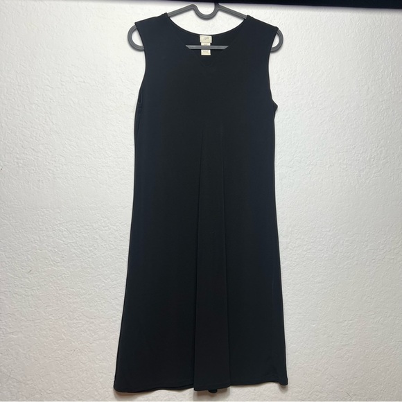 J. Jill V Neck Midi Sleeveless A-Line Dress - Picture 1 of 8